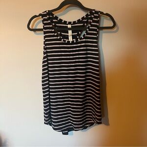 Lululemon Black and White Striped Tank Top